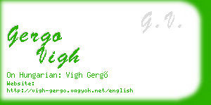 gergo vigh business card